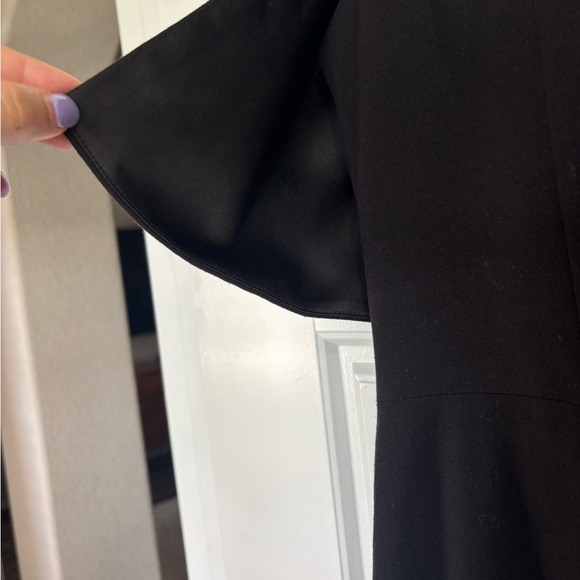 Vince Camuto Ruched Off the Shoulder Black Gown size- 6 - Picture 11 of 14